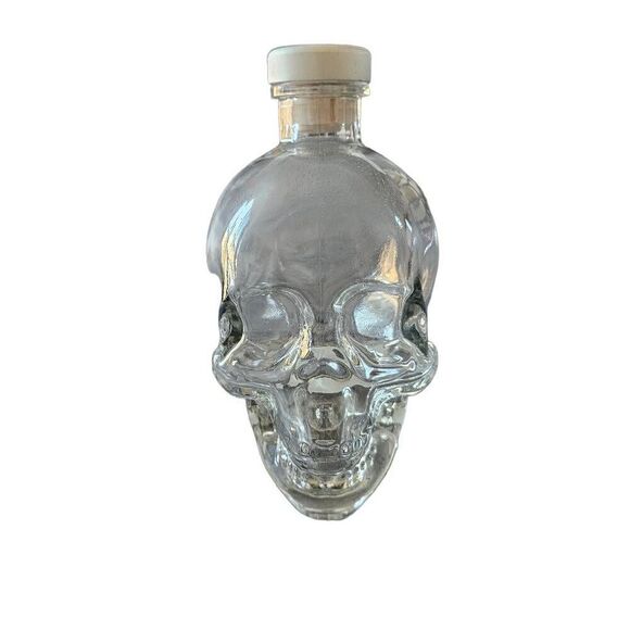 Crystal head vodka clear skull empty bottle & Cork Top - Picture 1 of 6